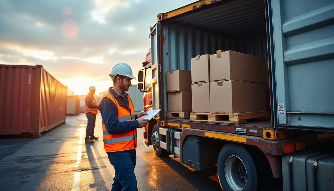 Illustration: Comprendre l’opération de dépotage d’un conteneur dans la chaîne logistique