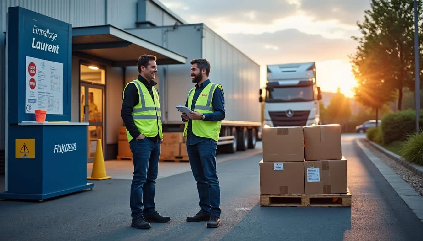 Illustration: Comment Emballage Laurent organise l’accueil des chauffeurs pour une logistique fluide ?