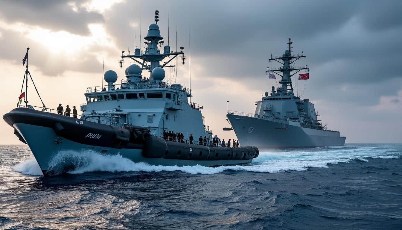 Illustration: Comprendre le rôle essentiel du navire de soutien logistique de la classe Vulcano dans les opérations navales