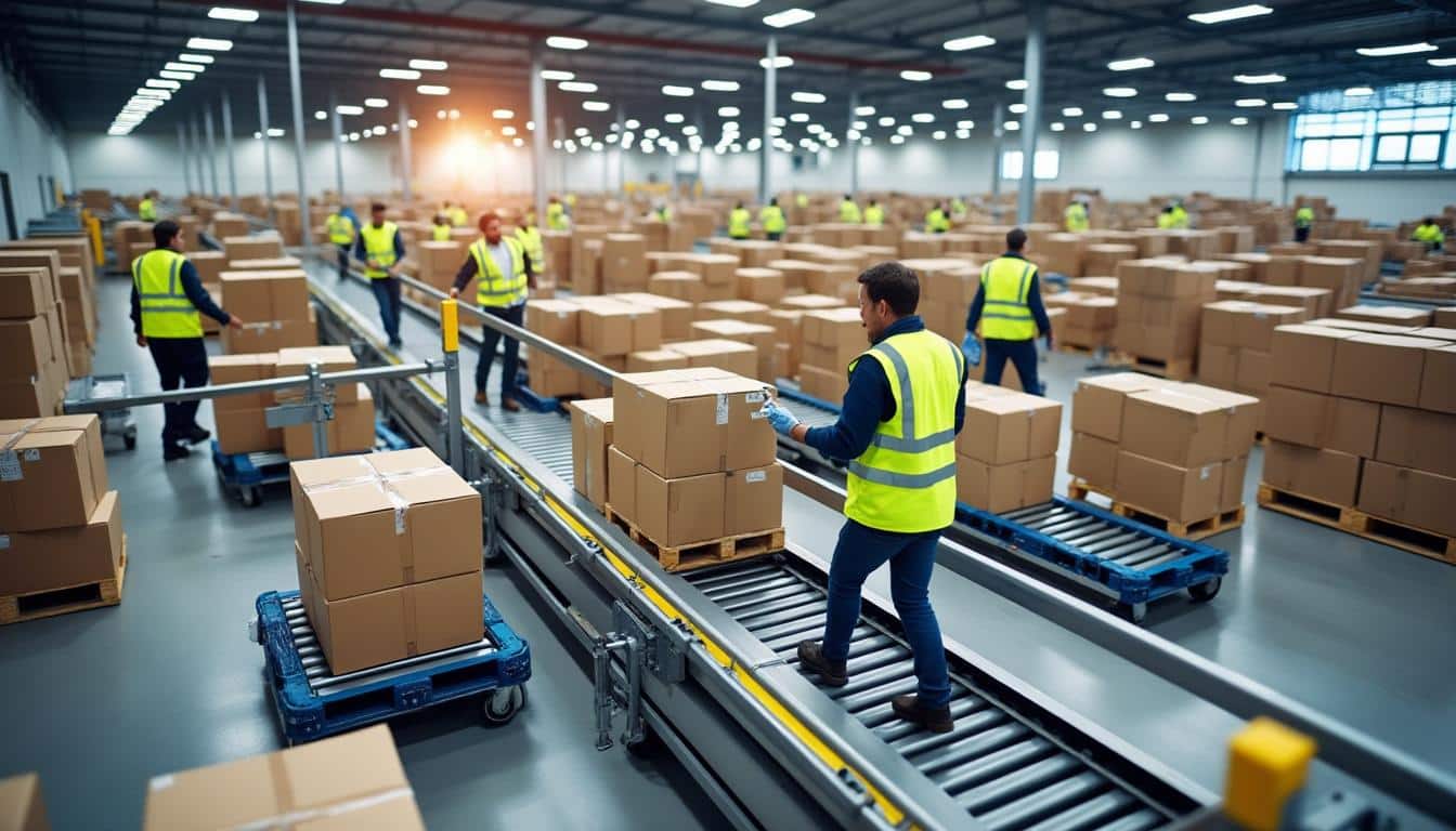 Illustration: Comment se déroule le transit des colis dans les plateformes logistiques ?