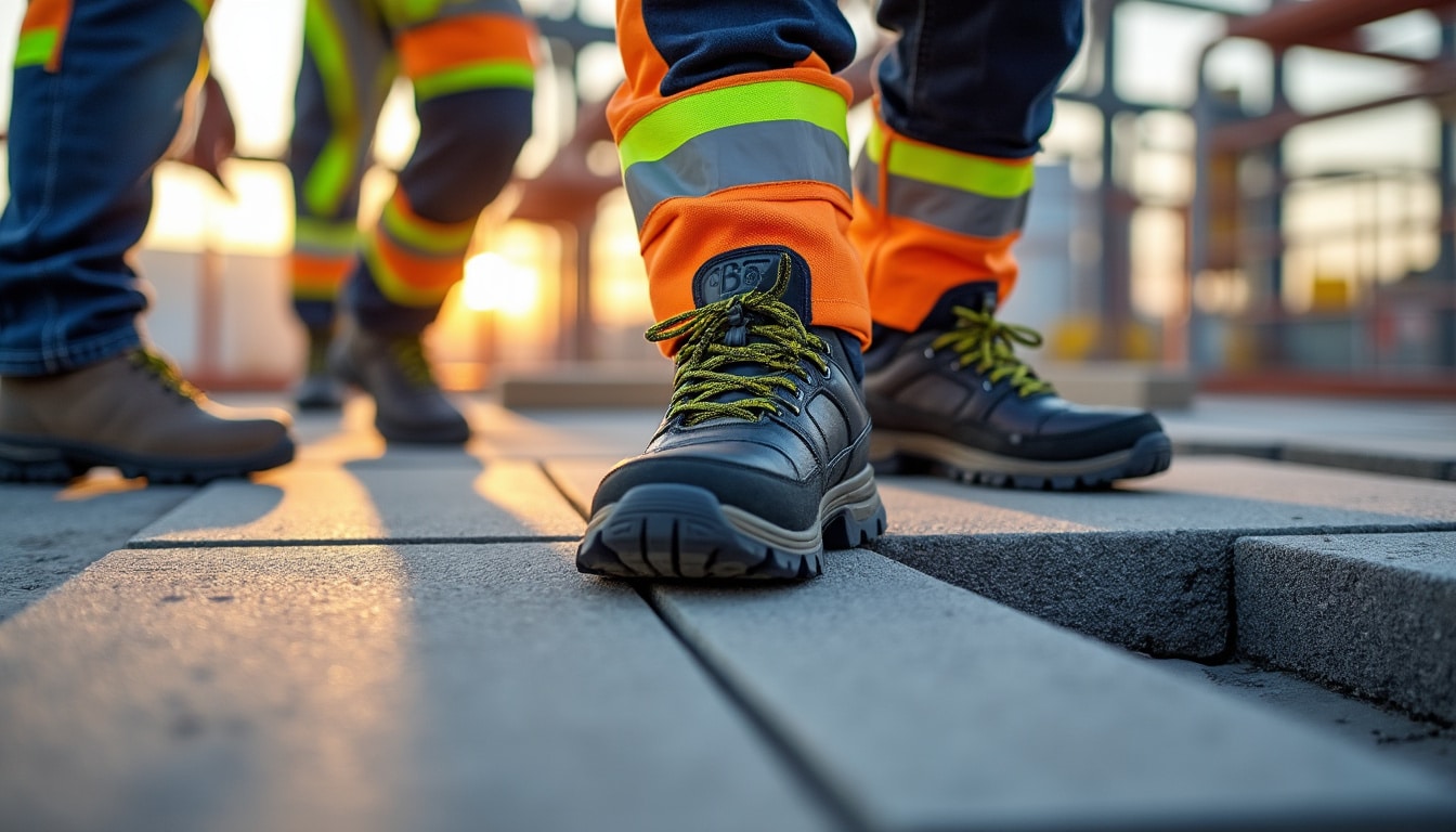 Illustration: Pourquoi porter des chaussures de sécurité adaptées au secteur du BTP ?