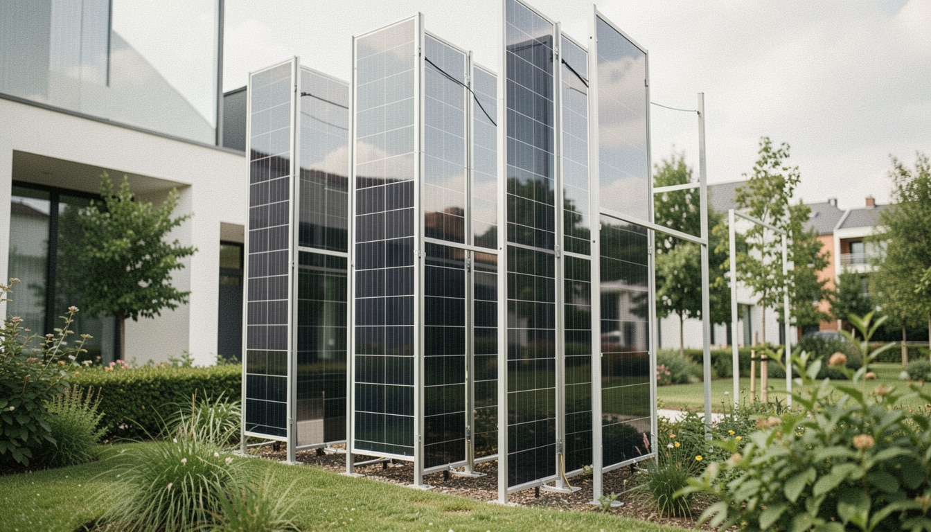 Panneaux solaires verticaux : avantages et limites
