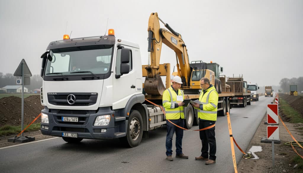 Transport de travaux publics : coûts, délais et sécurité