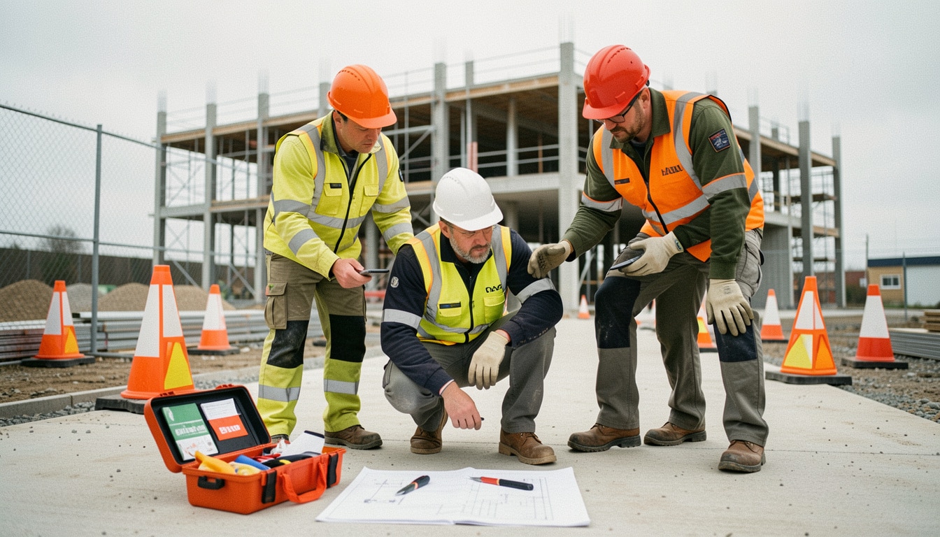 Accident sur un chantier : causes, réflexes et prévention